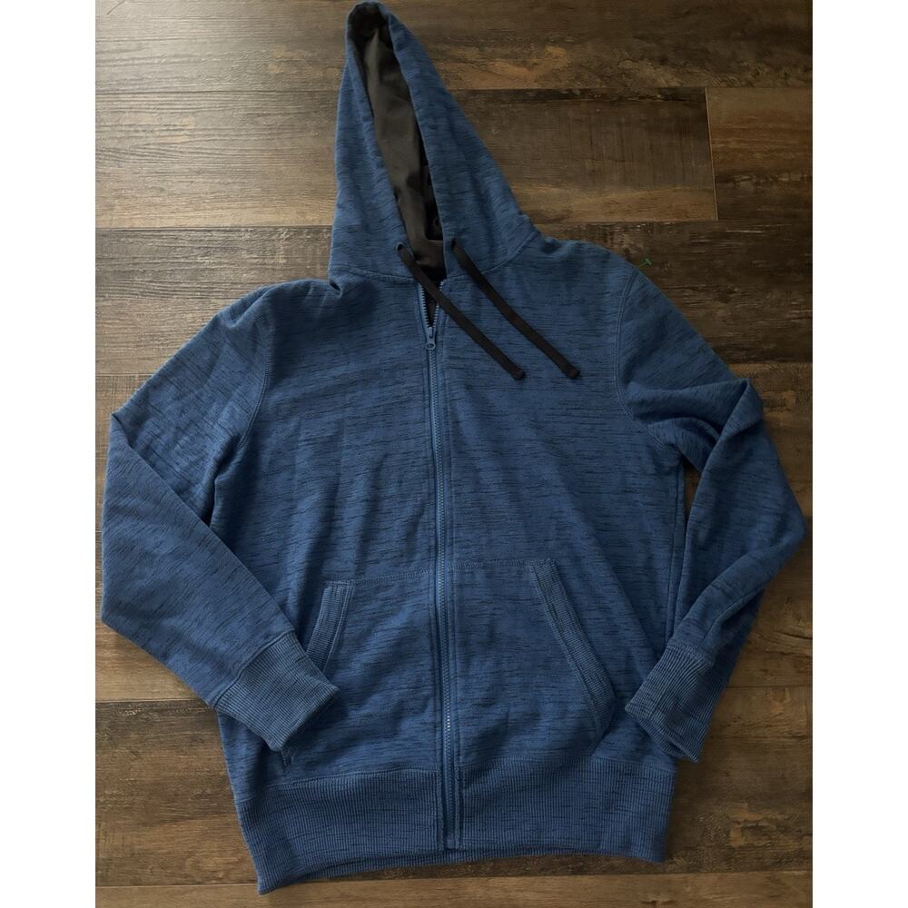 OP Ocean Pacific Vintage Full Zip Hoodie‎ Men's Medium Blue